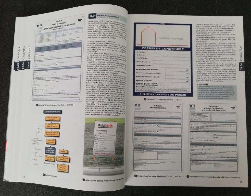 les documents pour projet de construction au début du livre construire rénover et aménager une maison