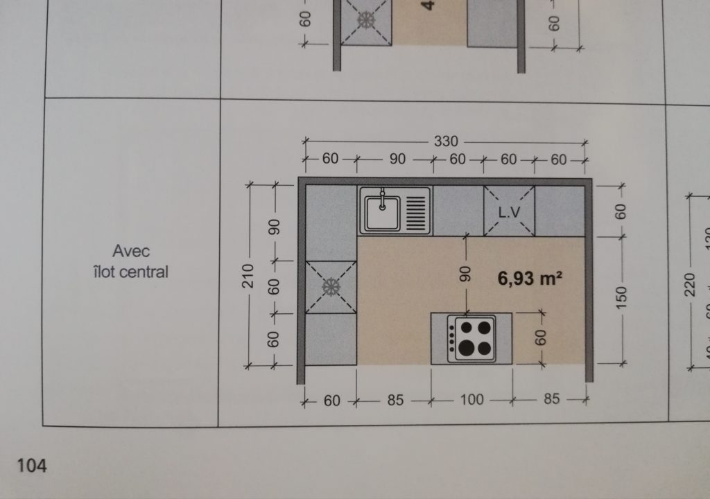 un des 20 exemples d'aménagement de cuisine du livre construire rénover et aménager une maison