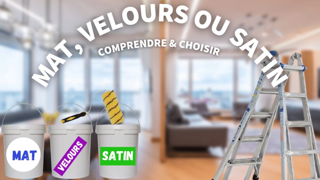 meilleure peinture blanche en mat, satin ou velours