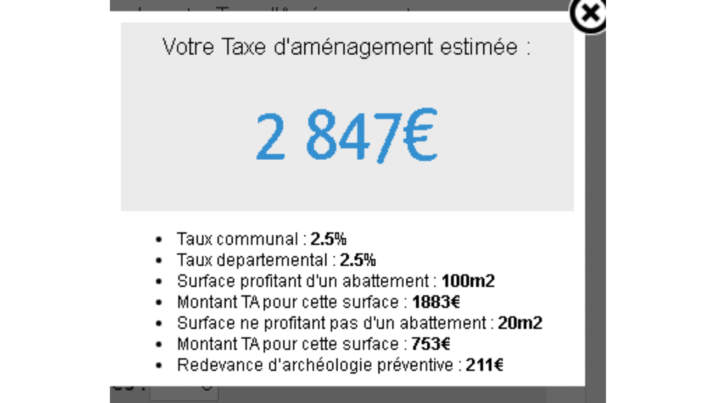 résultat simulateur taxe aménagement forum-1