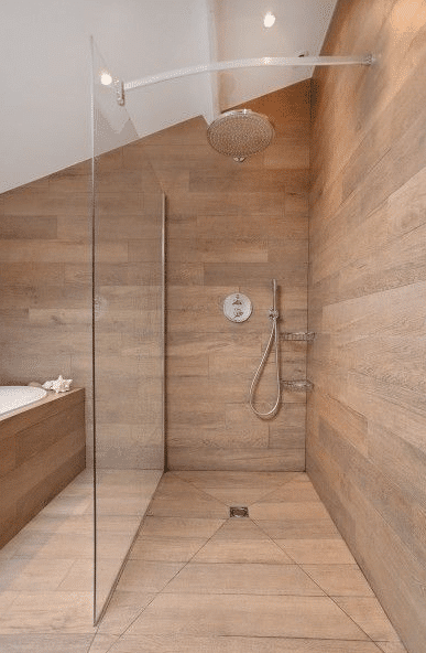 douche italienne sous mansarde