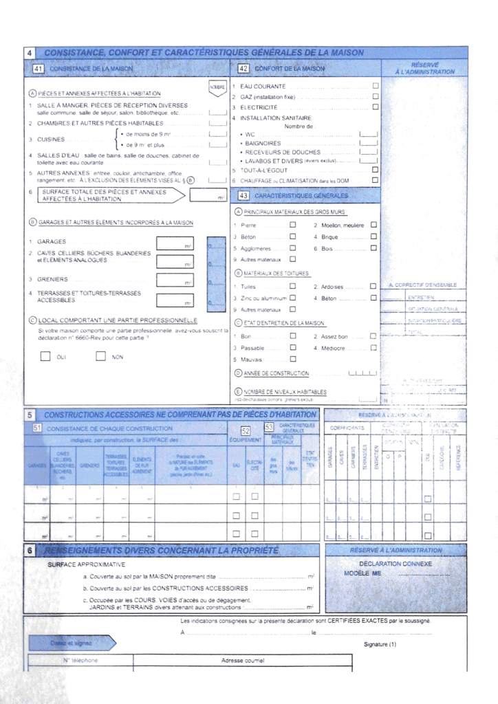 Formulaire H1 page 3