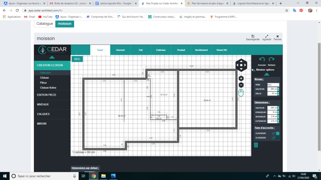 premier dessin avec cedar architecte