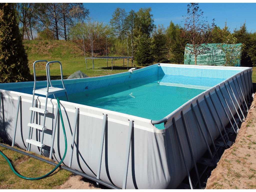 prévoir terrain plan et de niveau pour piscine autoportante