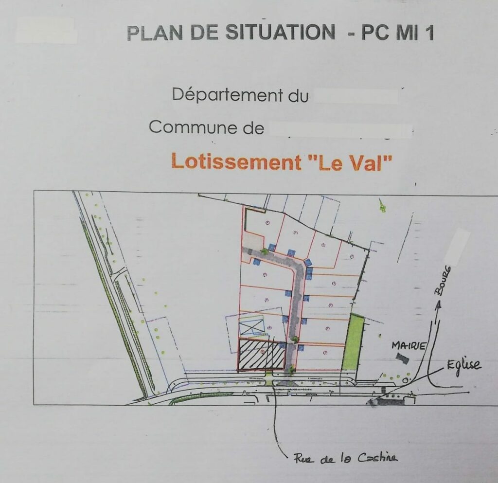 permis construire maison individuelle exemple annexe 1 plan de situation