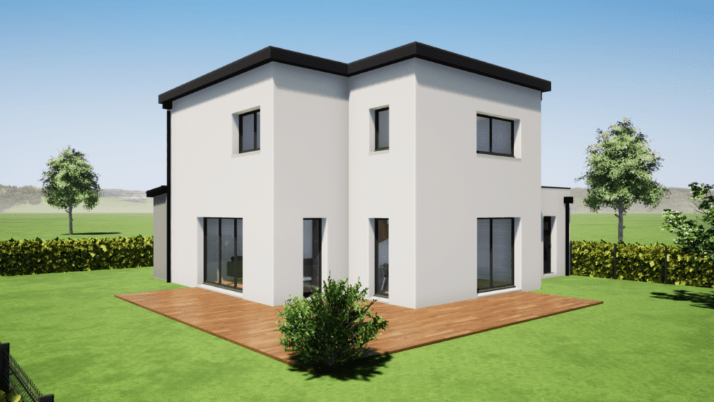 plan maison 120m² orientation sud