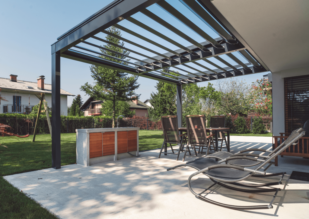 options et accessoires sur pergola en aluminium